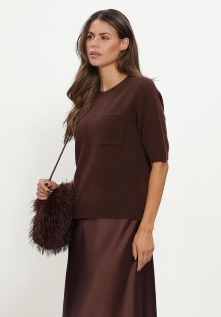 Bruine LUISA CERANO Top PULLOVER AUS KASCHMIR-MIX - large