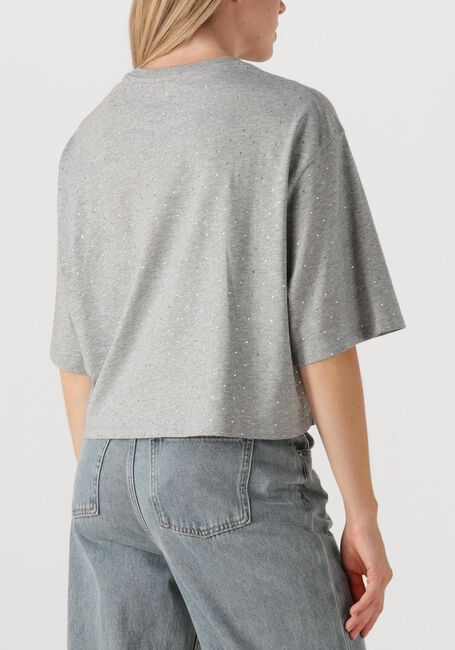 Grijze ALIX THE LABEL Blouses LADIES KNITTED STUDDED T-SHIRTS - large