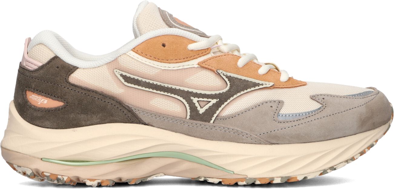 Mizuno Lage Sneakers Heren Wave Rider Beta, Maat: 45, Materiaal: Suède, Kleur: Grijs