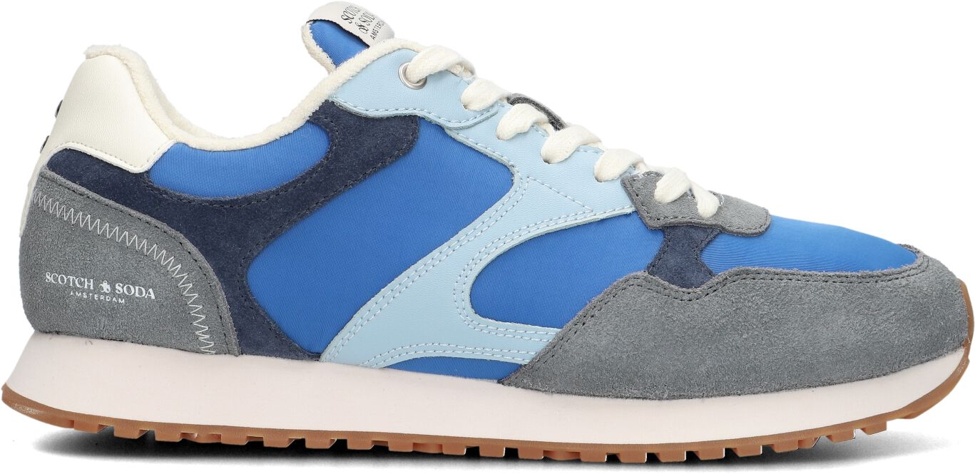 Scotch & Soda Lage Sneakers Heren Cleave 1a, Maat: 44, Materiaal: Textiel, Kleur: Blauw