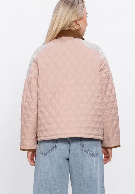 Roze BARBOUR Gewatteerde jas ICONS CROPPED LEDDESDALE QUILTED JACKET - large