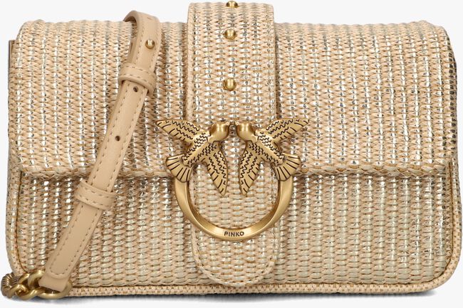 Goudkleurig PINKO Schoudertas LOVE ONE MINI SLOUCHY Goudkleurig PINKO Schoudertas LOVE ONE MINI SLOUCHY - large