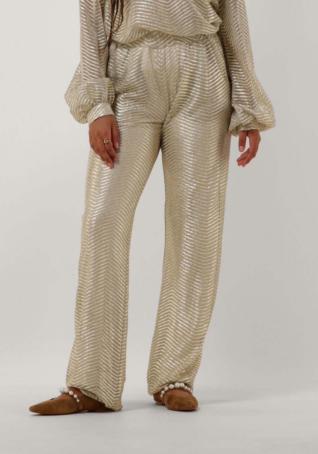 Amaya Amsterdam Pantalon Dames Tommie, Maat: M, Kleur: Goud