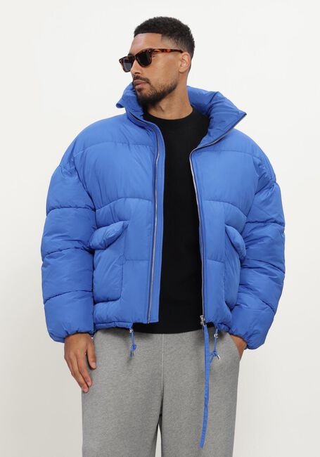 Blauwe HOPEIUM Gewatteerde jas PUFFER SHORT JACKET COBALT - large