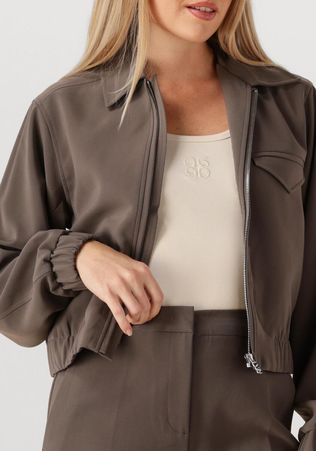 Taupe DANTE6 Blazer PRINCE BOMBER JACKET - large