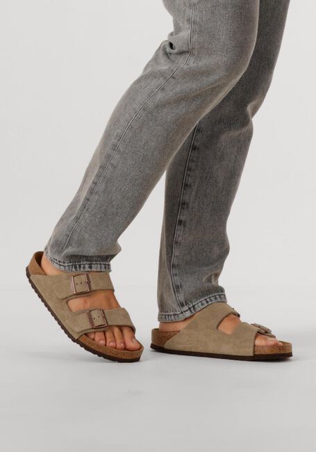 Platte Sandalen Birkenstock Sale Heren Taupe Birkenstock Slippers