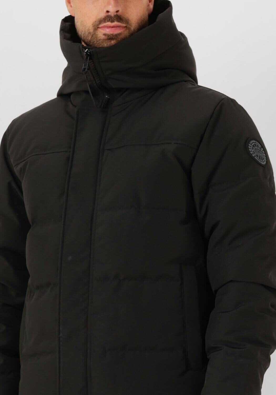 Zwarte CANADA GOOSE Gewatteerde jas MACMILLAN PARKA BLACK LABEL - large