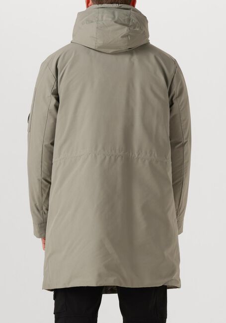 Khaki CP COMPANY Parka's LONG JACKET IN MICRO M RECYCLED - large