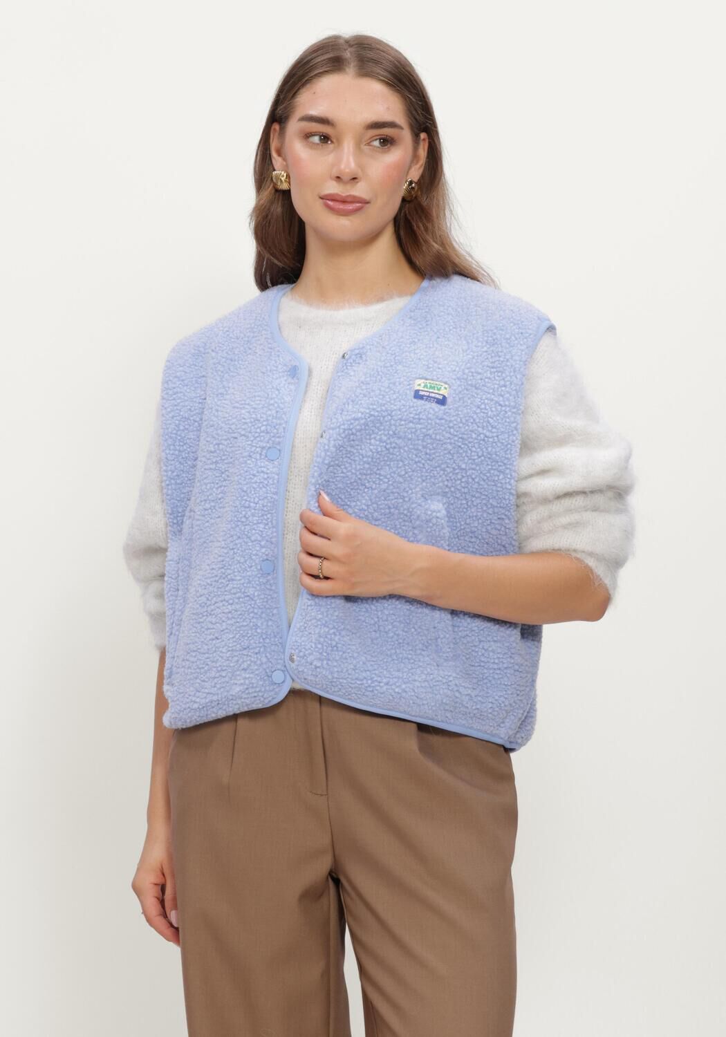 Blauwe AMERICAN VINTAGE Gilet HOKTOWN - large