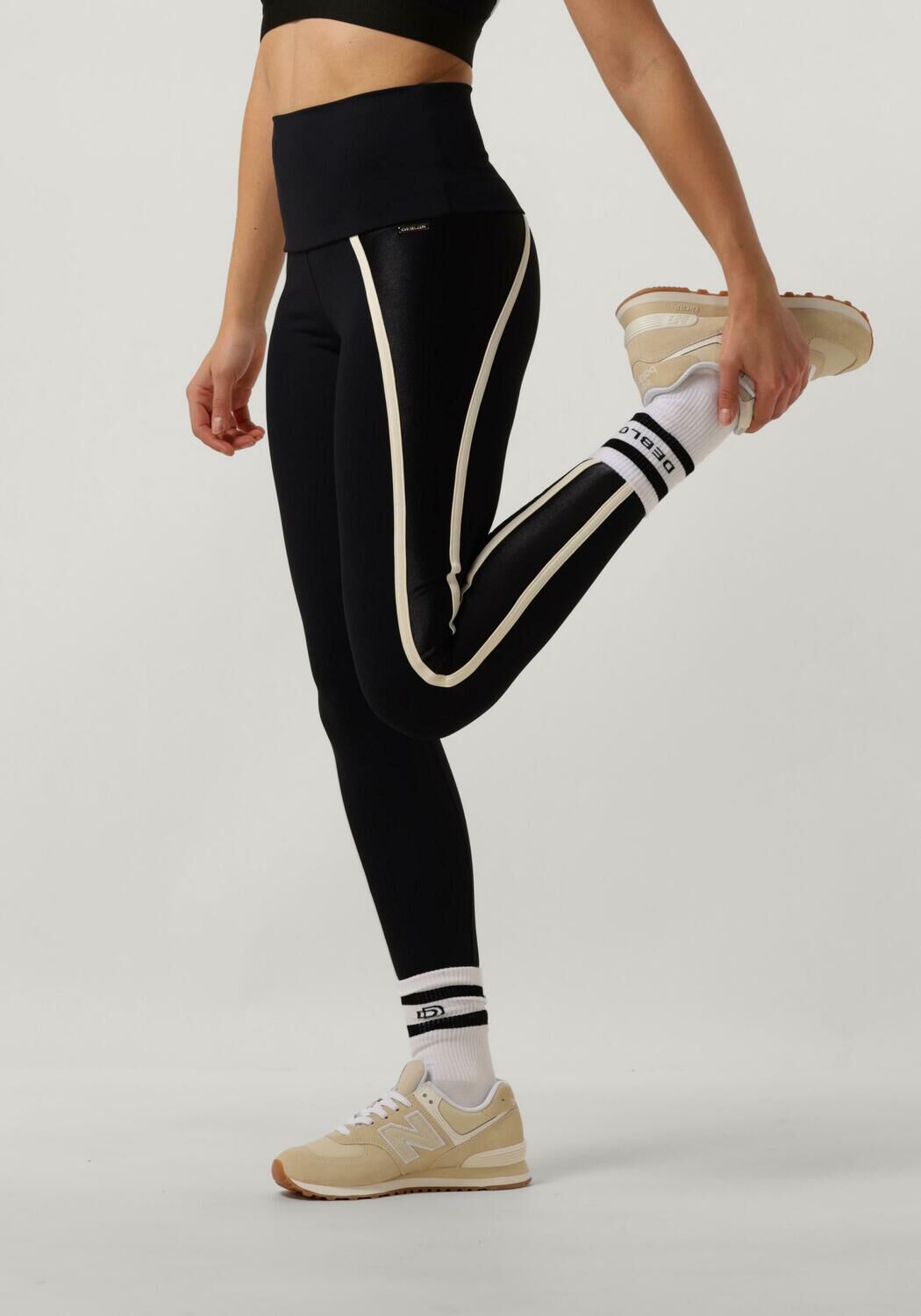 Deblon Sports Legging Dames Valerie High Waisted Leggings, Maat: L, Kleur: Zwart