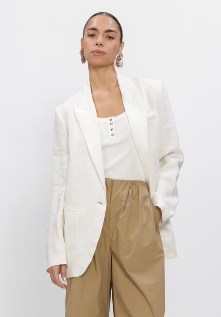 Witte FORTE FORTE Blazers CHIC LINEN CLOTH JACKET - large