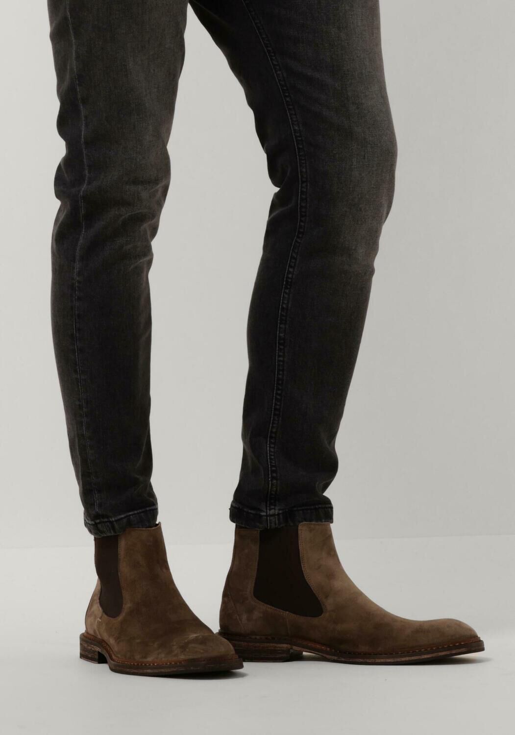 taupe floris van bommel chelsea boots sfm 60048
