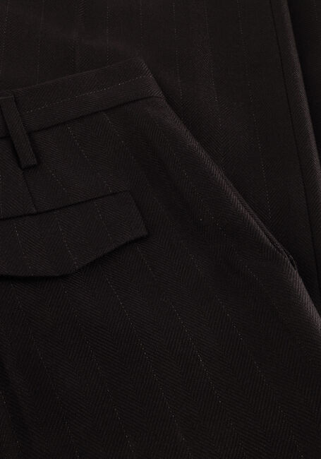 Donkergrijze HERSKIND Wijde broek POWEL WOOL PANTS - large