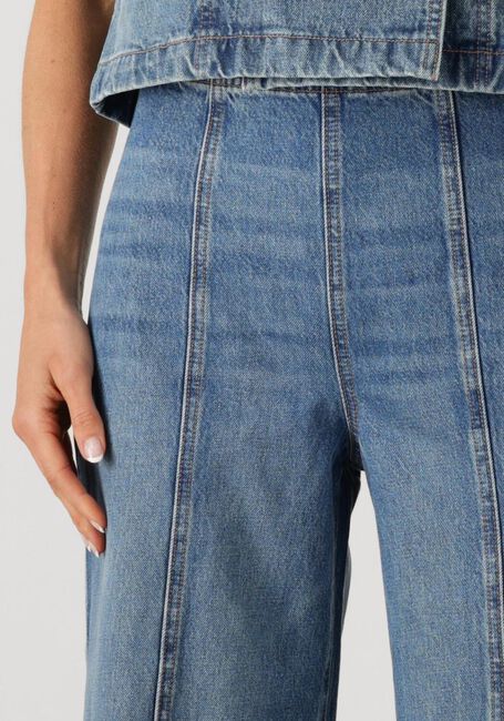 Blauwe ULLA JOHNSON Wijde broek THE BIANCA WIDE LEG JEAN - large