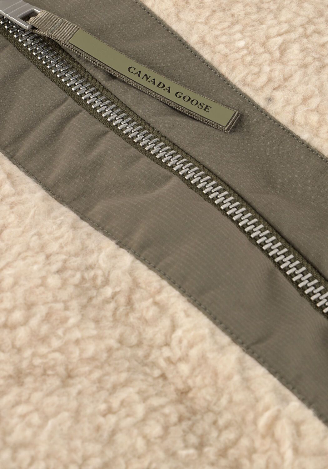 Beige CANADA GOOSE Teddy jas ALBERNI REVERSIBLE FLEECE - large
