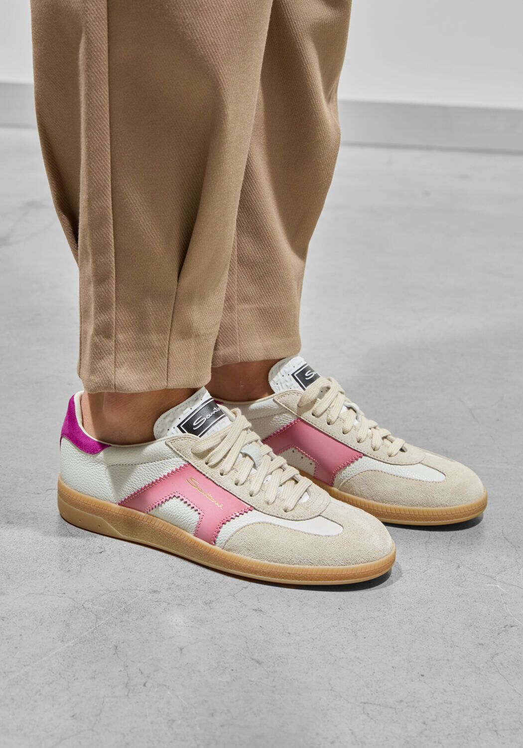 Witte SANTONI Lage sneakers DBS OLYMPI - medium