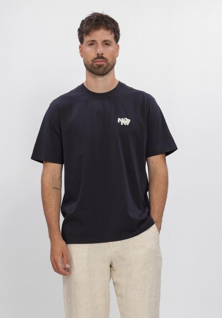 Donkerblauwe NN.07 T-shirt ADAM APP 3209 - large
