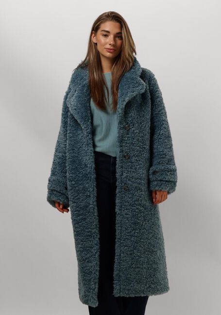 Blauwe BEAUMONT Faux fur jas SASHA - large