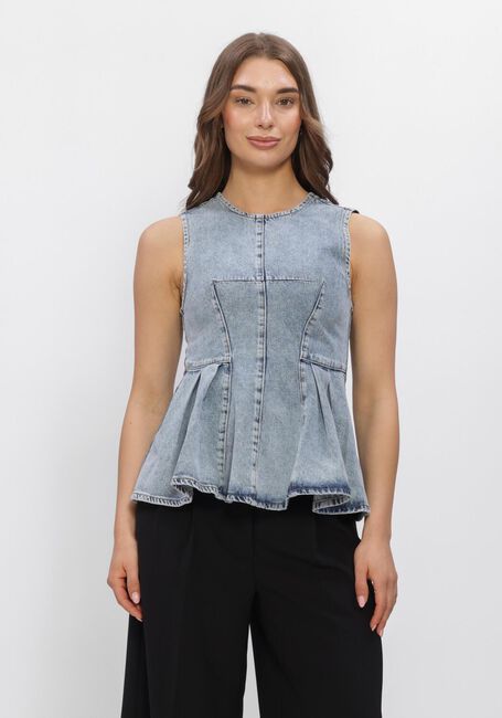 Lichtblauwe CO'COUTURE Top PANCYCC DENIM TOP - large