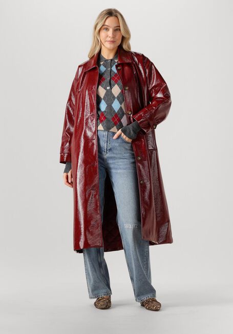 Bordeaux MON FRAC Mantel COAT LONG CRAQUELE - large