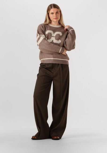 Bruine CO'COUTURE Trui ROW COCO LOGO KNIT - large