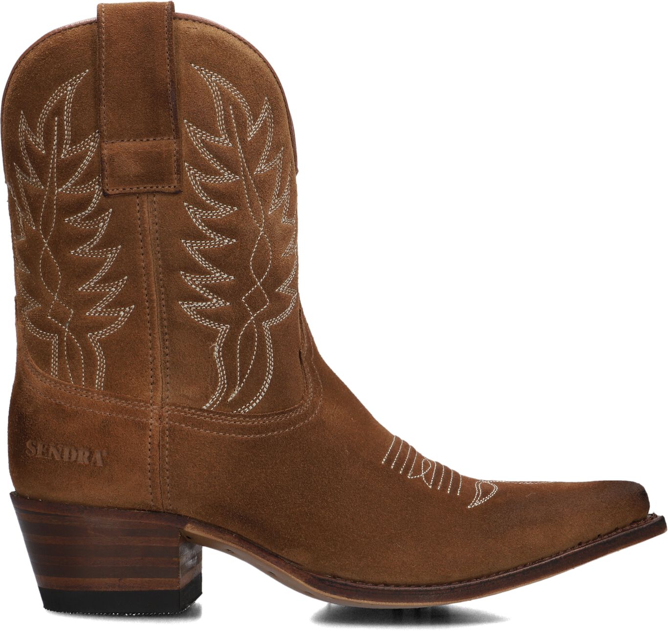 Sendra Cowboylaarzen Dames 18651, Maat: 40, Materiaal: Suède, Kleur: Cognac