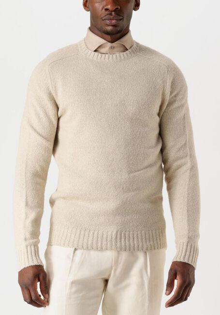 Beige PROFUOMO Trui PULLOVER CREW NECK - large