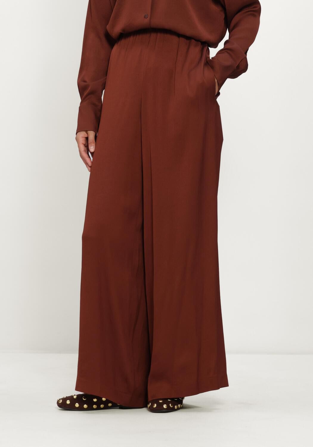 Bordeaux DRYKORN Wijde broek TWEEZER - large