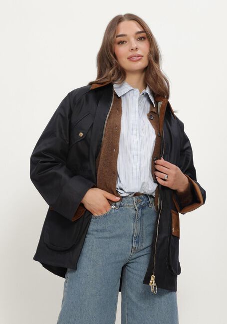 Blauwe BARBOUR Jack TREETON WAX JACKET - large