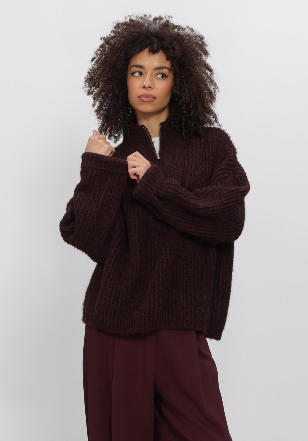 Bordeaux PENN & INK Trui W26C395 - large