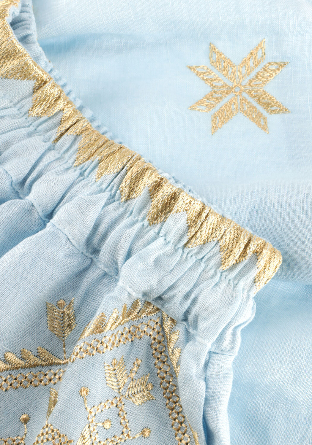 Lichtblauwe GREEK ARCHAIC KORI Korte broek S26K-2141070 - large