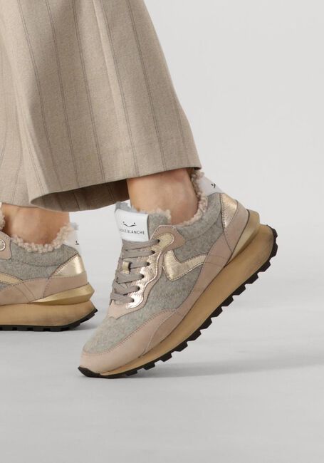 Grijze VOILE BLANCHE Lage sneakers QWARK HYPE FUR - large