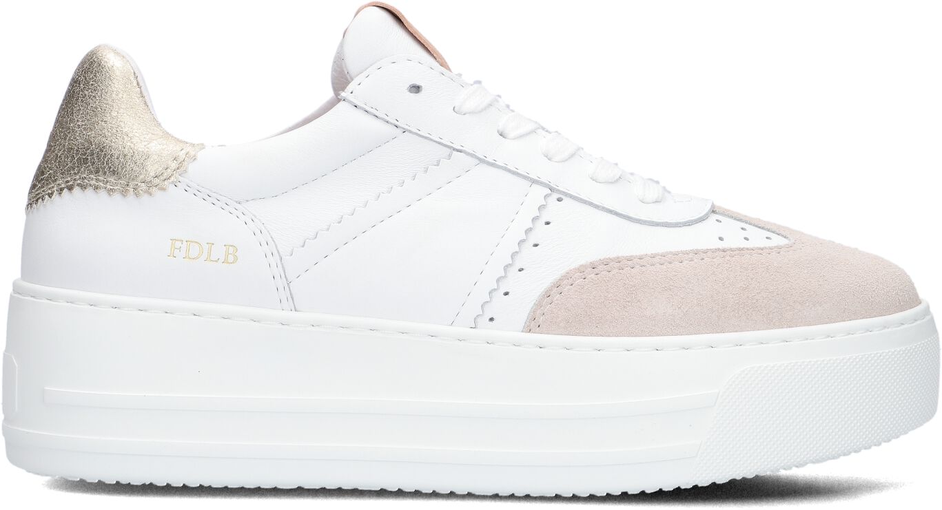 Fred de la Bretoniere Lage Sneakers Dames Vajen Babs, Maat: 40, Materiaal: Leer, Kleur: Wit afbeelding 1