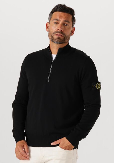 Zwarte STONE ISLAND Trui LS POLO - large