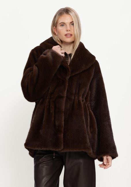 Bruine IBANA Faux fur jas CYREN - large