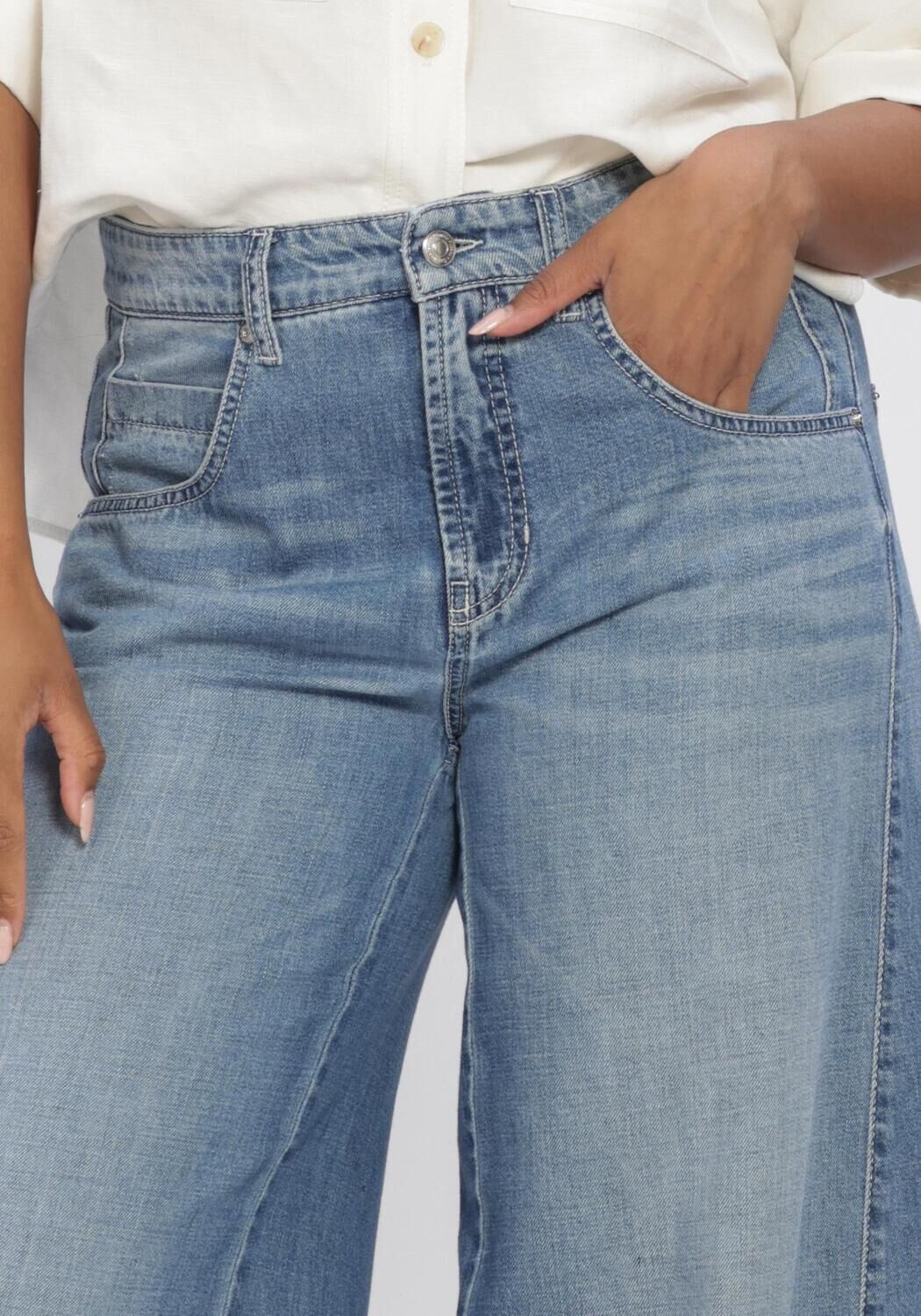 Bruine OLAF HUSSEIN Wijde broek TAILORED TROUSERS - large