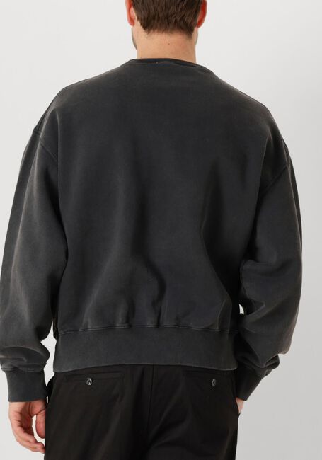 Antraciet OLAF HUSSEIN Sweater WASHED SIGNATURE BOXY CREWNECK - large
