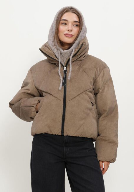 Bruine KRAKATAU Gewatteerde jas QW616 - large