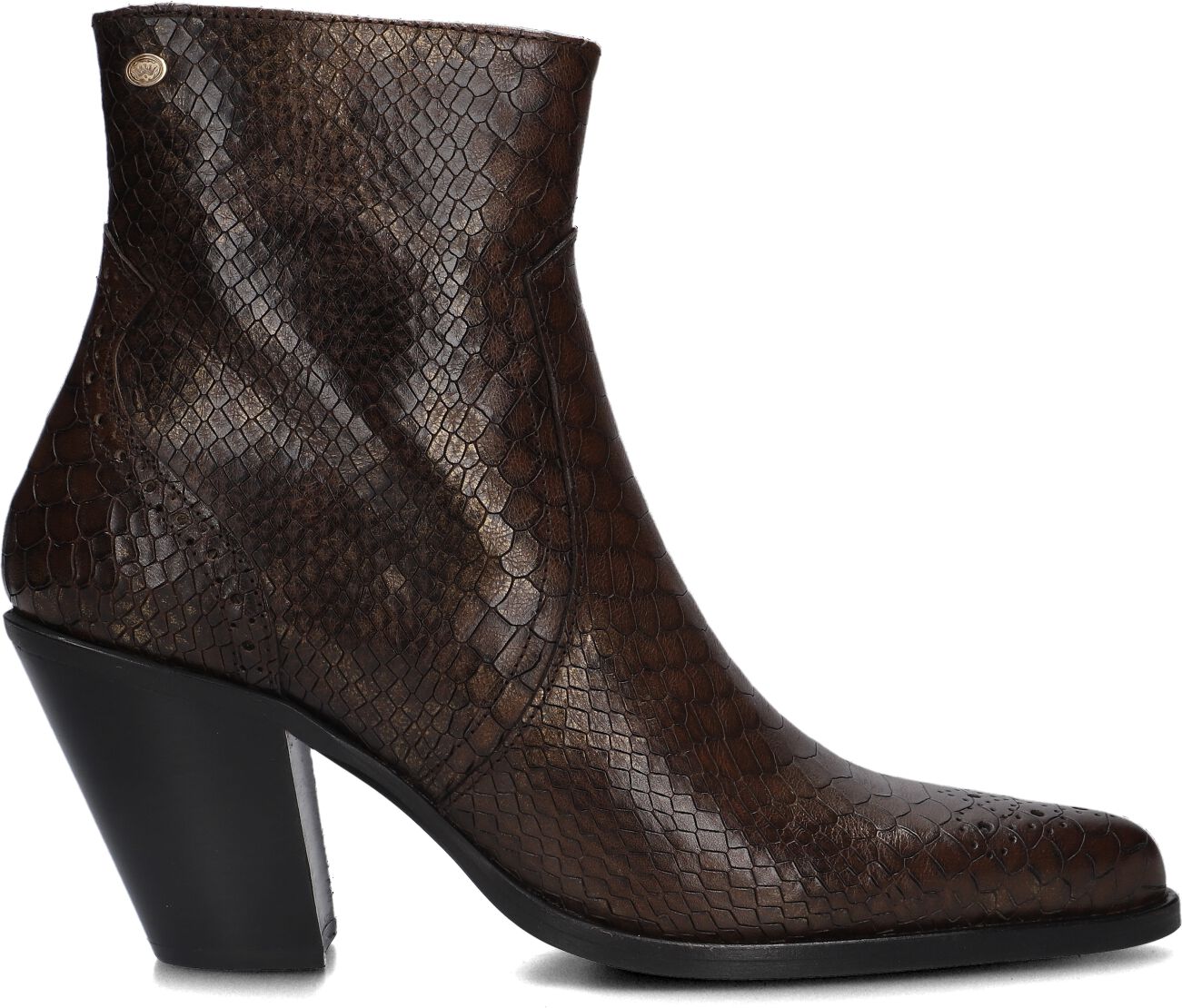 Fred de la Bretoniere Enkellaarsjes
Dames Blaire Ankle Boot, Maat: 38, Materiaal: Leer, Kleur: Bruin