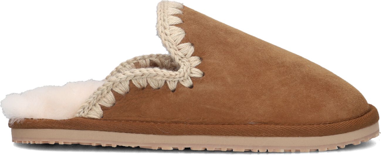 Mou Pantoffels
Dames Slipper Eskimo, Maat: 39, Materiaal: Suède, Kleur: Cognac