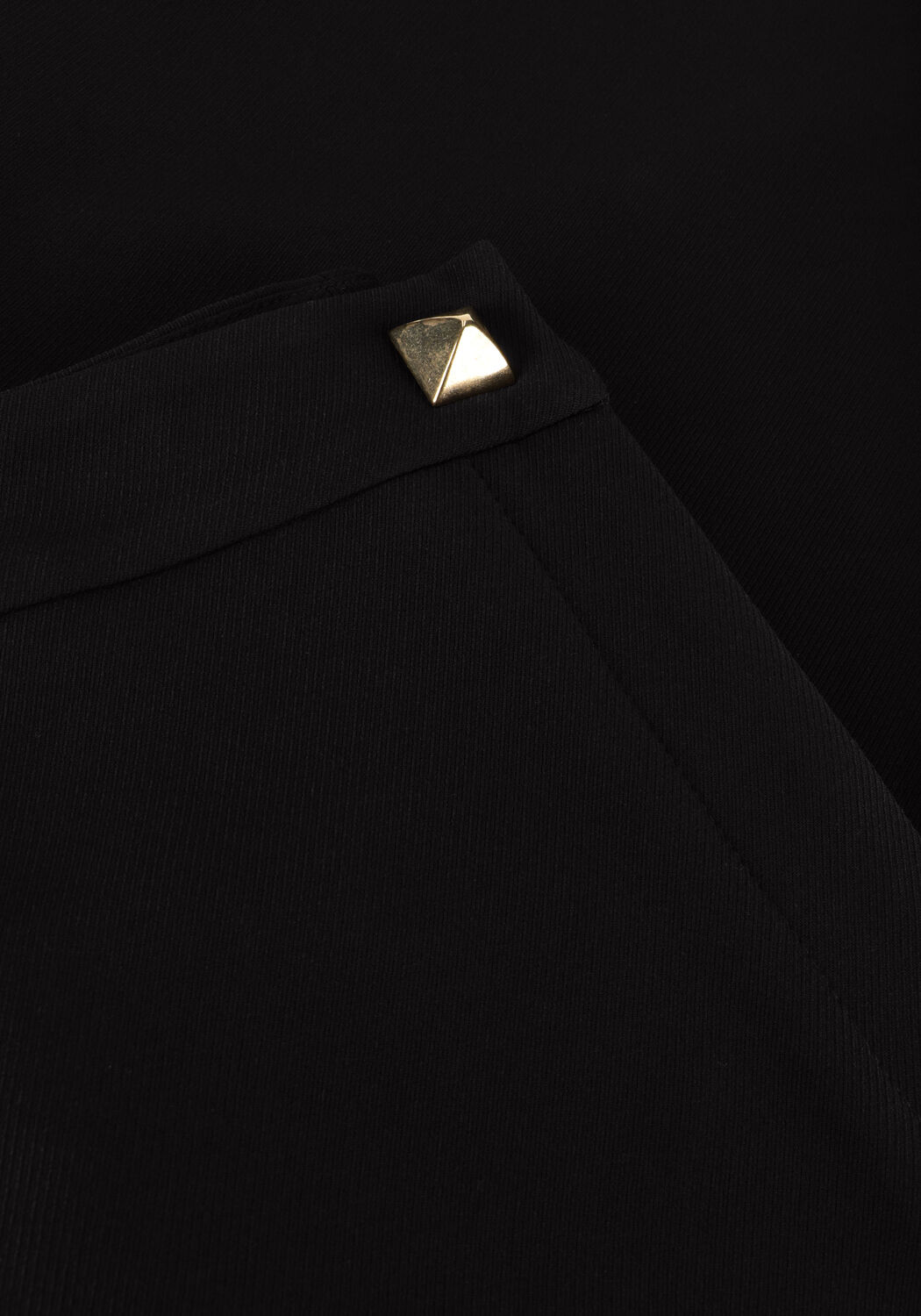 Zwarte ACCESS Pantalon FLARE PANTS WITH METALLIC STUD D - large