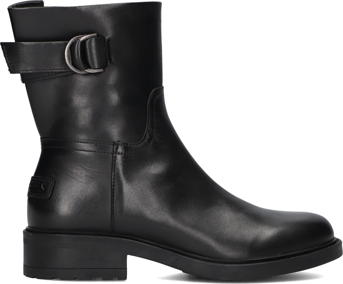 Shabbies Enkelboots Dames Dean Bika, Maat: 39, Materiaal: Leer, Kleur: Zwart
