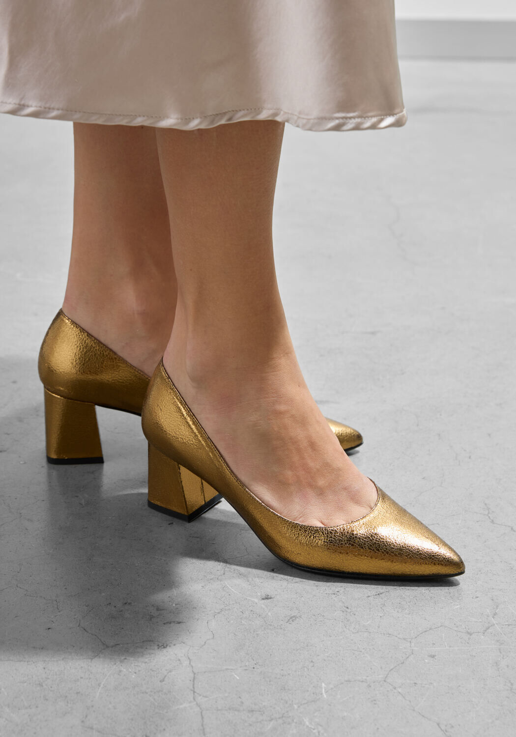 Gouden STEFANO LAURAN Pumps S3076 - large