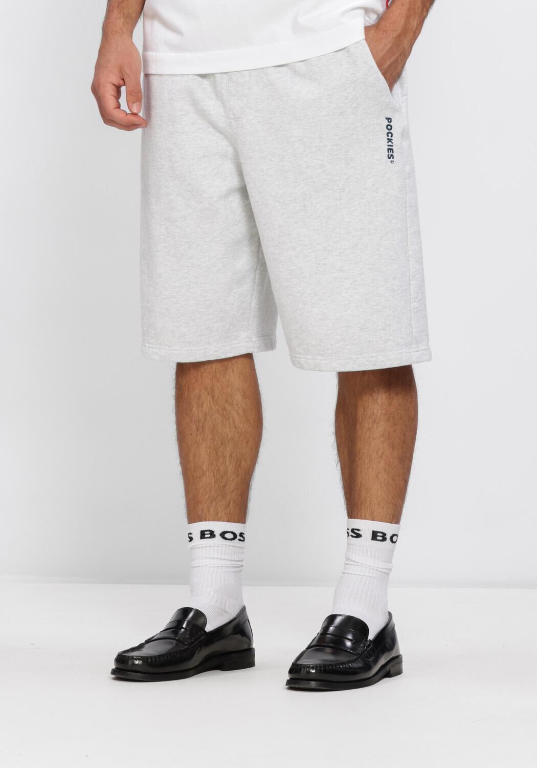 Pockies Korte Broek Heren Faux Short, Maat: S, Kleur: Lichtgrijs afbeelding