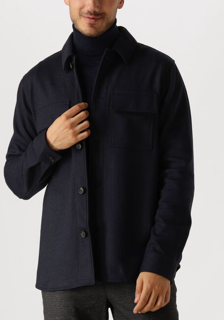 Blauwe PROFUOMO Overshirt OVERSHIRT KNITTED - large