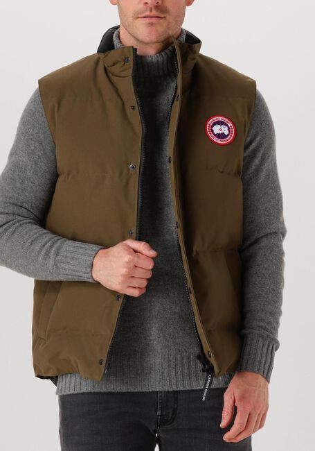 Khaki CANADA GOOSE Bodywarmer CARSON VEST 4151M - large