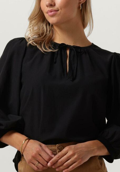 Zwarte SUMMUM Top TOP SHORT SLEEVES MODAL BLEND - large