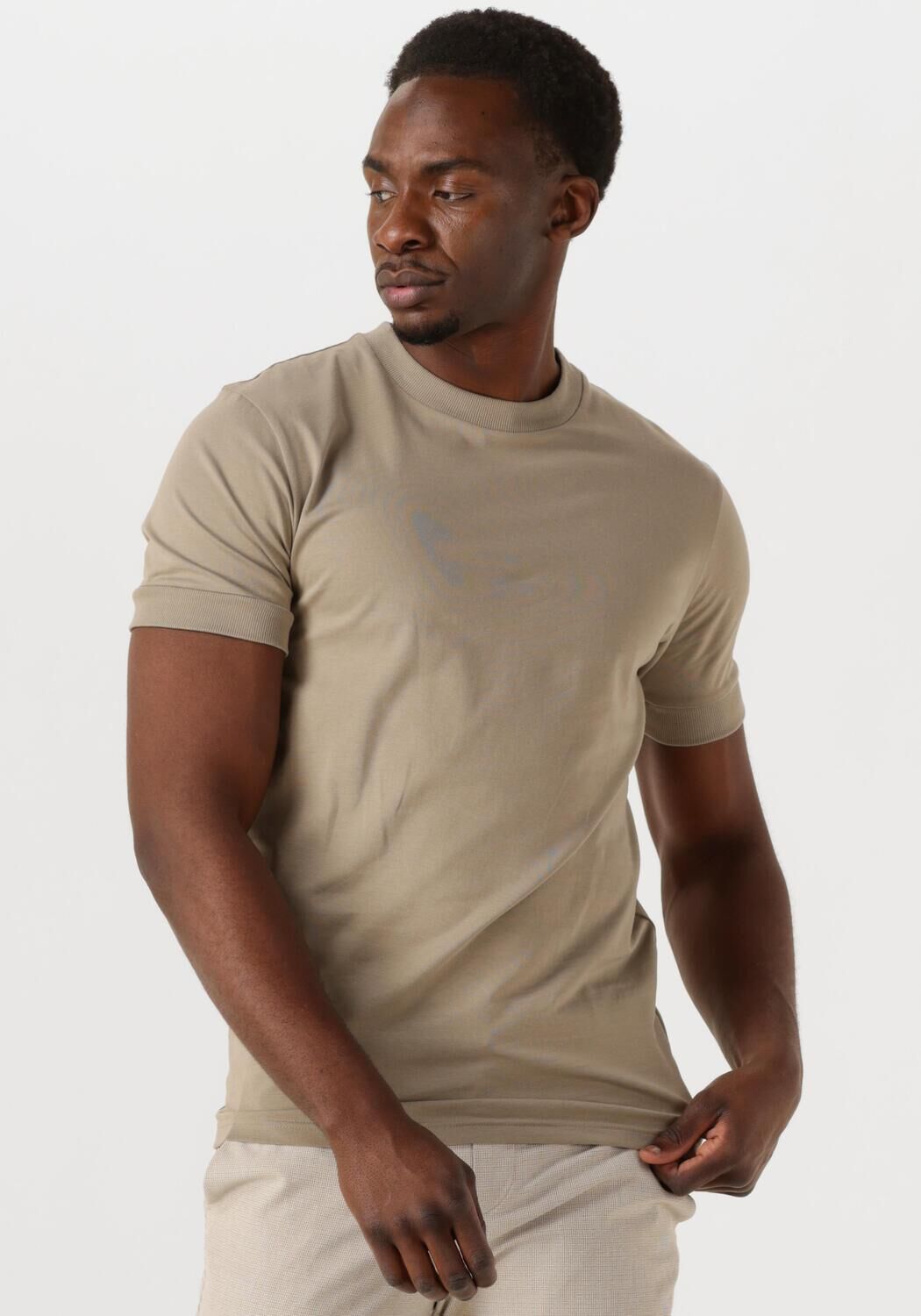 Drykorn T-Shirt Heren Anton 520062, Maat: L, Kleur: Taupe