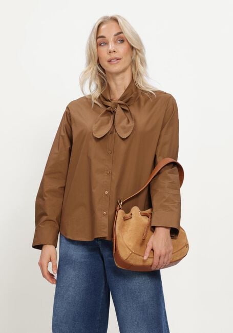 Bruine LUISA CERANO Blouses HEMD MIT SCHAL-SCHLUPPE - large