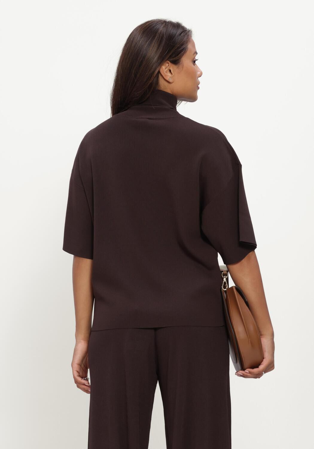 Bruine HERSKIND Blouses BRITTANY KNIT BLOUSE - large